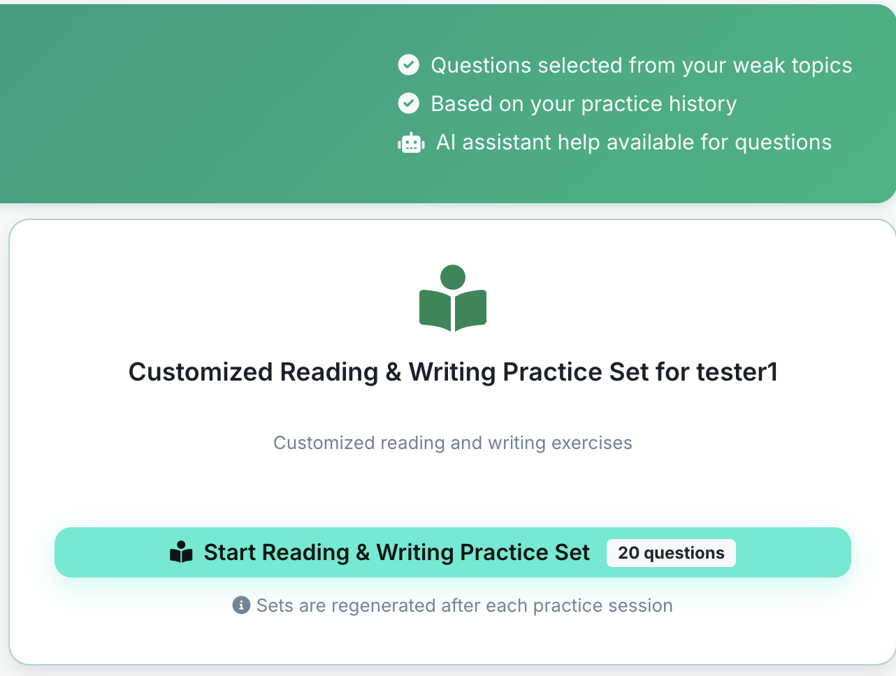 Brainzyx Smart Practice Problem Interface